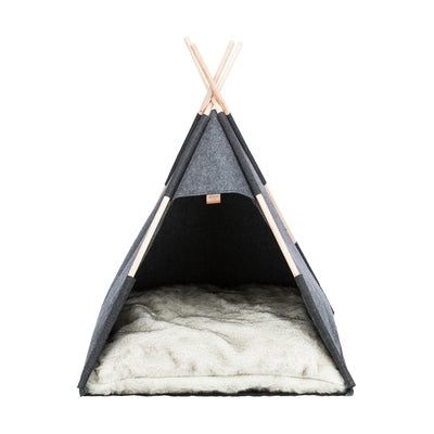 Trixie Schuilplaats Tipi Vilt Antraciet