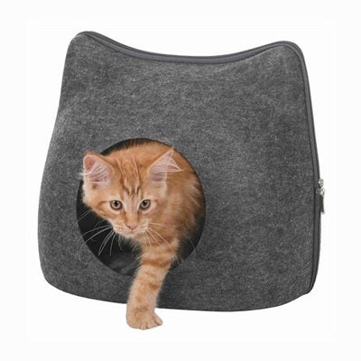 Trixie Relax Iglo Kat Vilt Grijs