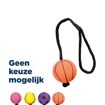 Trixie Sportbal Aan Touw Schuimrubber Drijvend Assorti