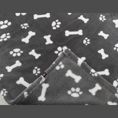 Trixie Hondendeken Kenny Fleece Bot / Pootjes Grijs