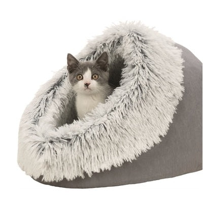 Trixie Kattenmand Iglo Harvey Grijs / Wit-Zwart