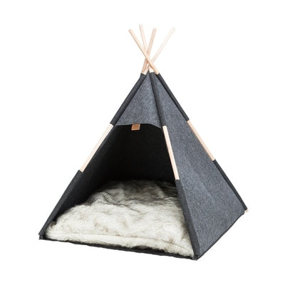 Trixie Schuilplaats Tipi Vilt Antraciet