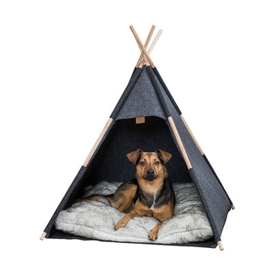 Trixie Schuilplaats Tipi Vilt Antraciet